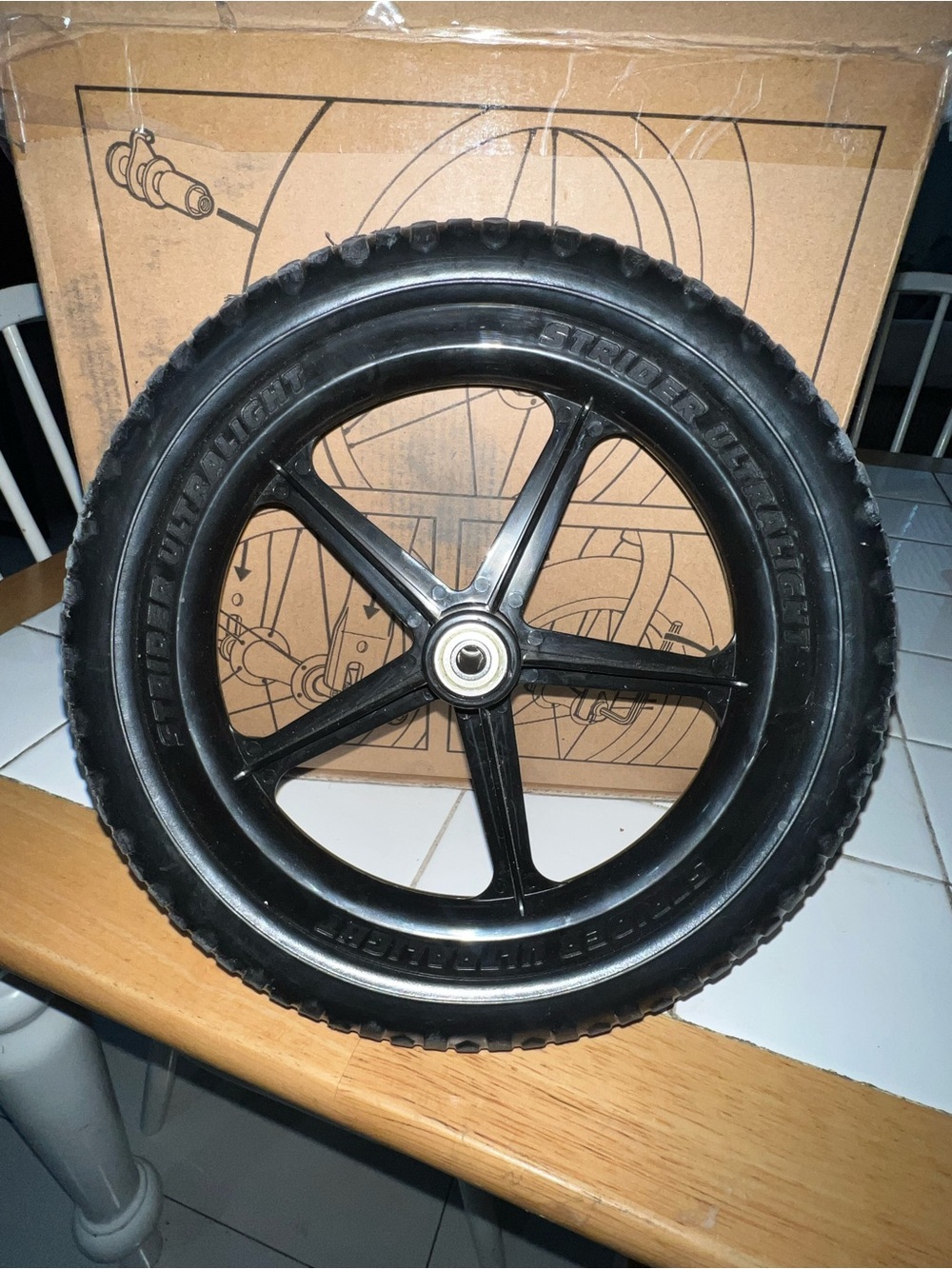 STRIDER Kids Replacement Wheel - Black (set) toddler push bike